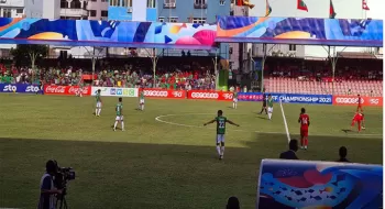 বিতর্কিত পেনাল্টি আর লাল কার্ডেই বাংলাদেশের হার