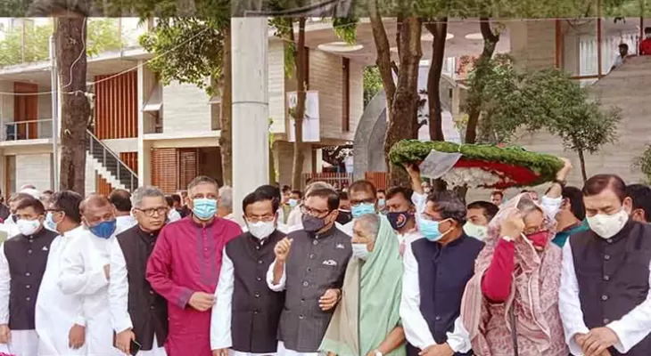 শেখ রাসেলের সমাধিতে আওয়ামী লীগের শ্রদ্ধা